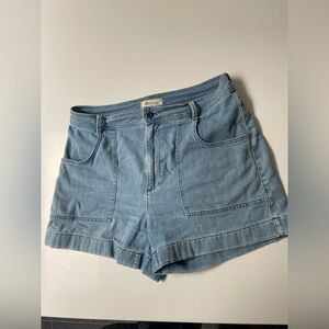 Madewell High-Rise Cuffed Denim Shorts - Size 31